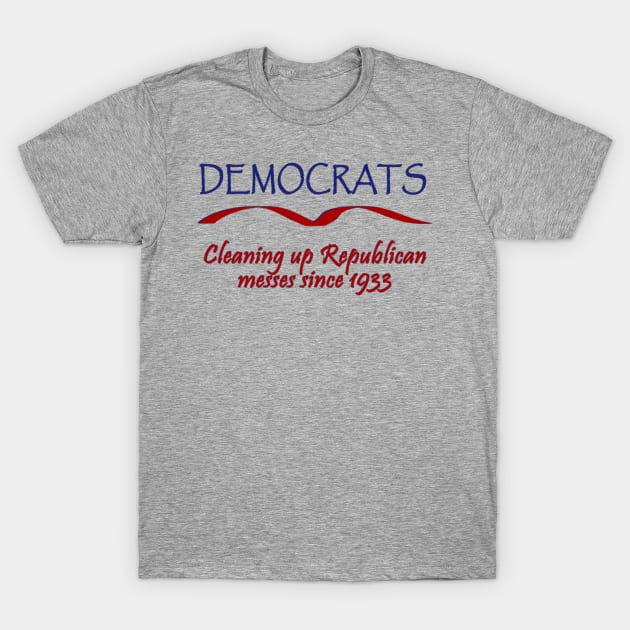 Funny Democrats Political Tee T-Shirt by DISmithArt